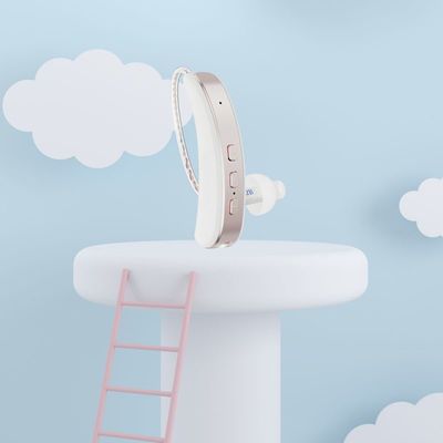 25 saatlik pil ömrü ile konforlu BTE Tipi Gürültü azaltma işitme cihazları