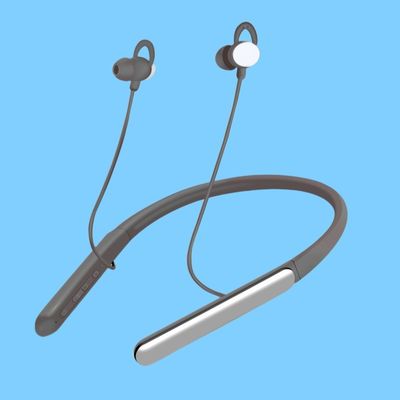 Siyah 80 saatlik kulaklık boynunda RoHS Bluetooth Asistan Dinleme Aygıtları