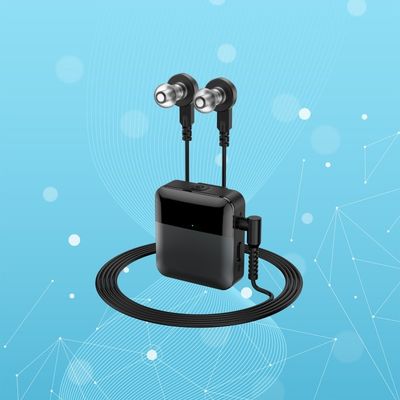 Büyük hacimli şarj edilebilir Bluetooth işitme cihazları 130dB Arka Clip işitme cihazları FCC
